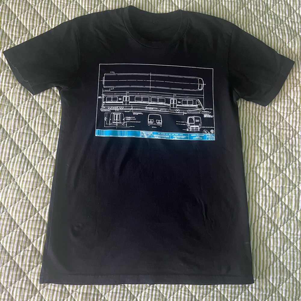 BART Legacy Train Blueprint T-shirt